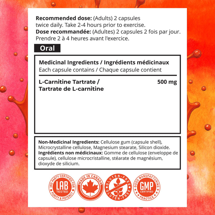 L-Carnitine Tartrate (180 Capsules)